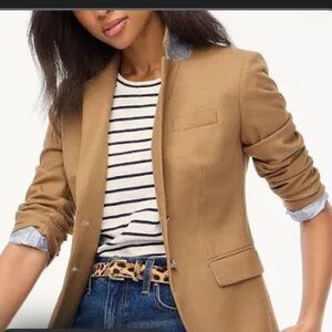 J.Crew Tan Schoolboy Blazer